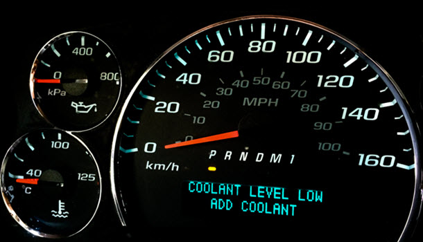 Jaguar Low Coolant Warning